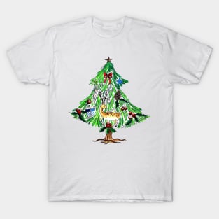 Christmas Tree Hand Drawn T-Shirt